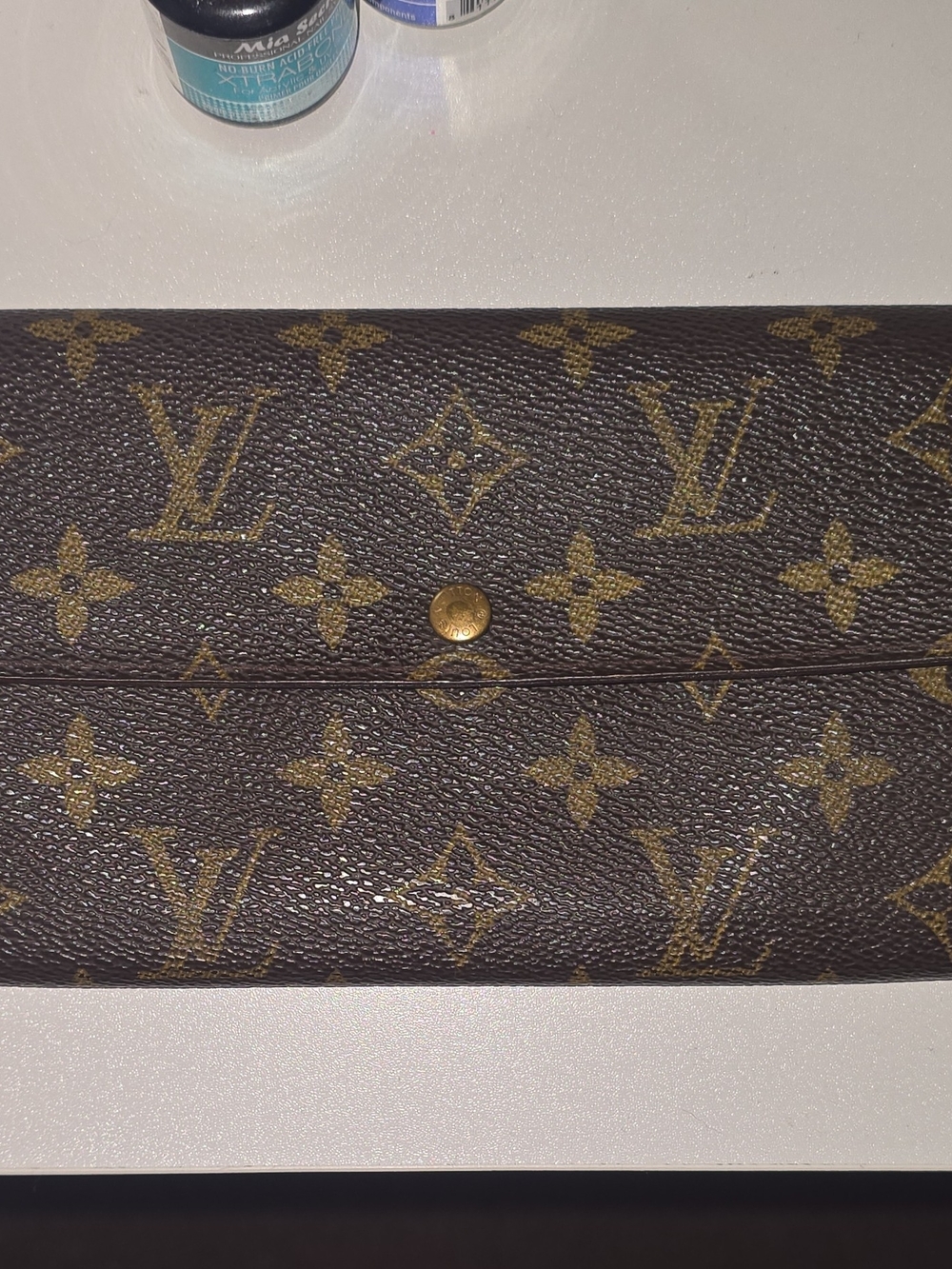 Louis Vuitton Monogram Long Wallet Sarah Zipper Credit Card